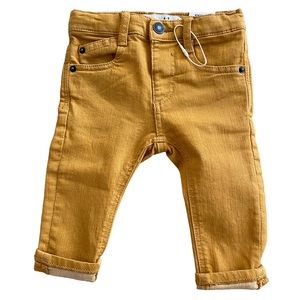 New with tags Zara Gold Mustard Yellow Skinny Jeans 6-9 months